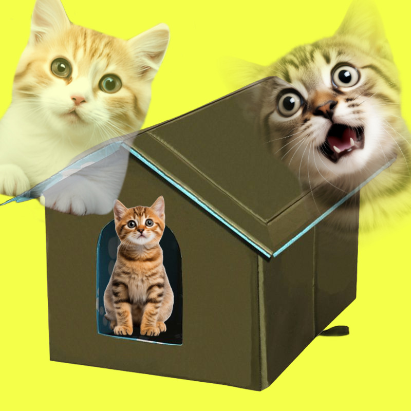 길 길냥이 고양이 급식소 겨울집 숨숨집 강아지 하우스 바람막이 야외 방수