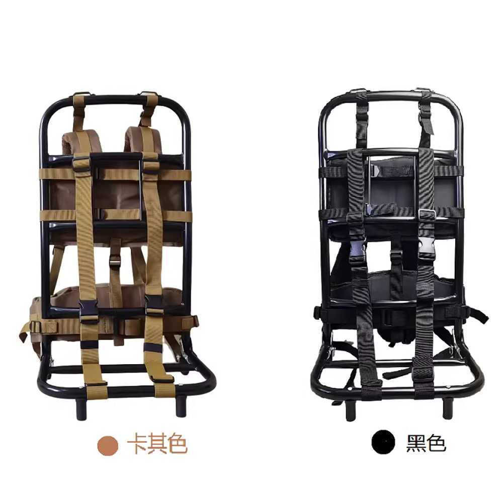 초경량 프레임 지게 알루미늄 등짐 농업 낚시 운반대 블랙 - 상세 이미지 4