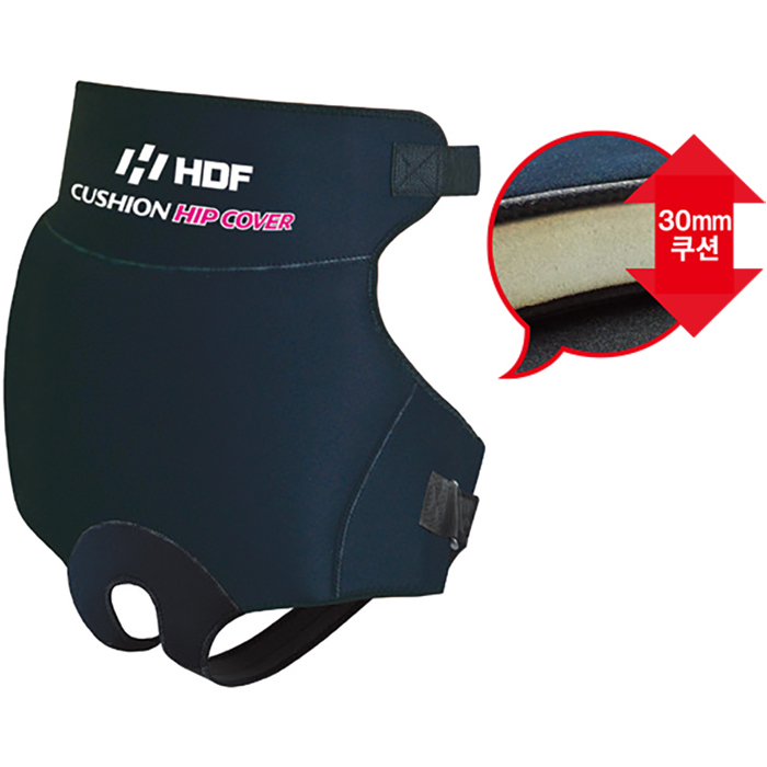 해동조구 네오프랜 방한 낚시 히프 커버 엉덩이보호대 블랙 HB-267 - 상품 이미지
