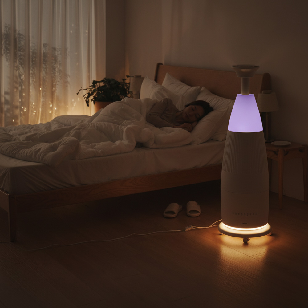 한경희 숨결타워 공기청정 복합식 가습기 20L 타워형 거실 사무실 업소용 UV살균 통세척