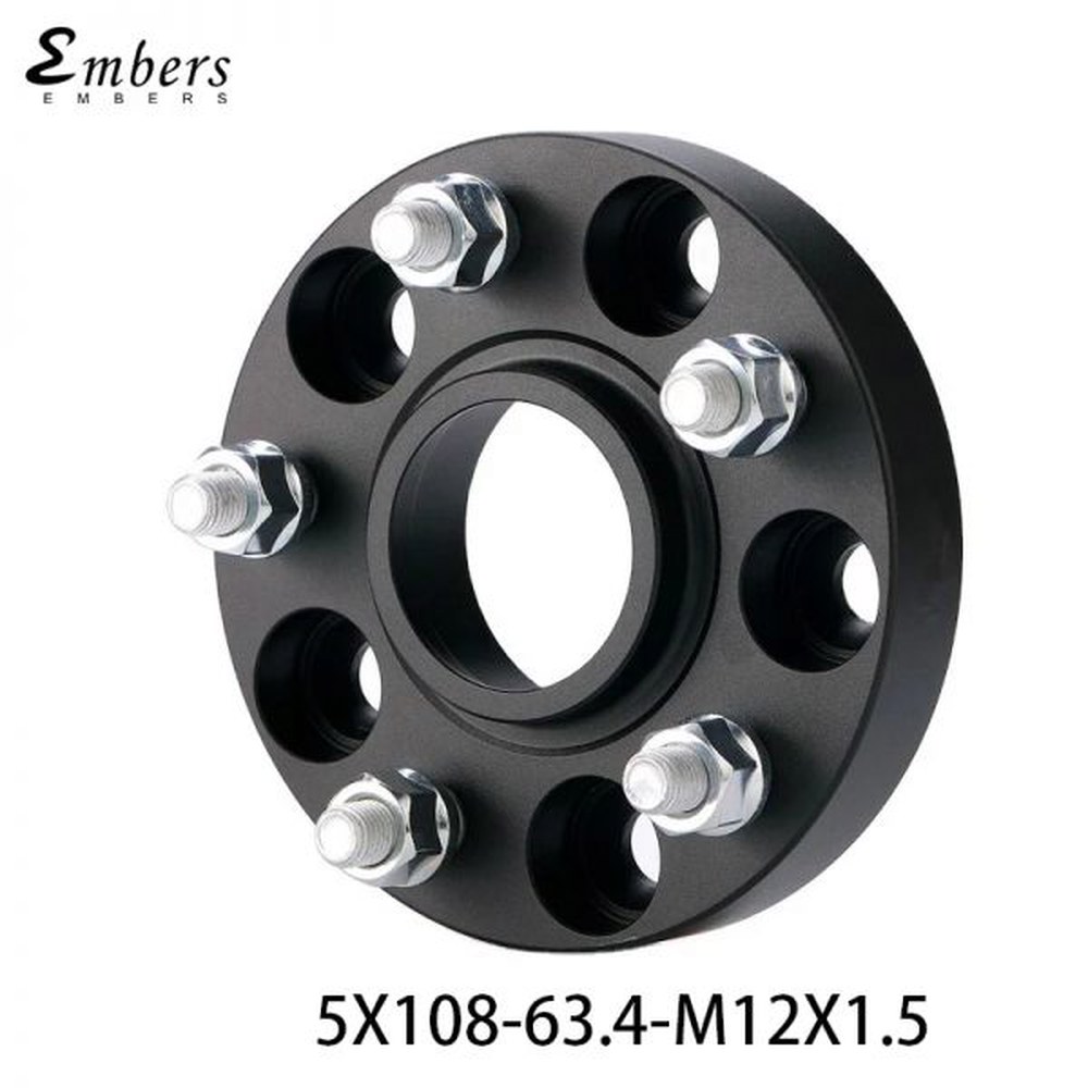 재규어 XJ Bla 포드 어댑터 XK 볼보 PCD 63 휠 포커스 스페이서 XF S60 STYPE M12x15 5x108 타우러스 CB 15mm 허브스페이스 폴스타 CMAX - 상품 이미지