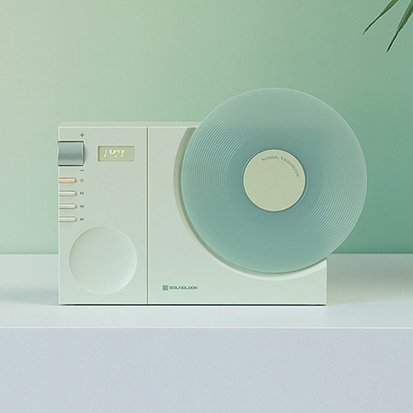 사운드룩 휴대용 블루투스 스피커 무선 SL-BS800 레트로 LP 인테리어 디지털시계 - 상세 이미지 2