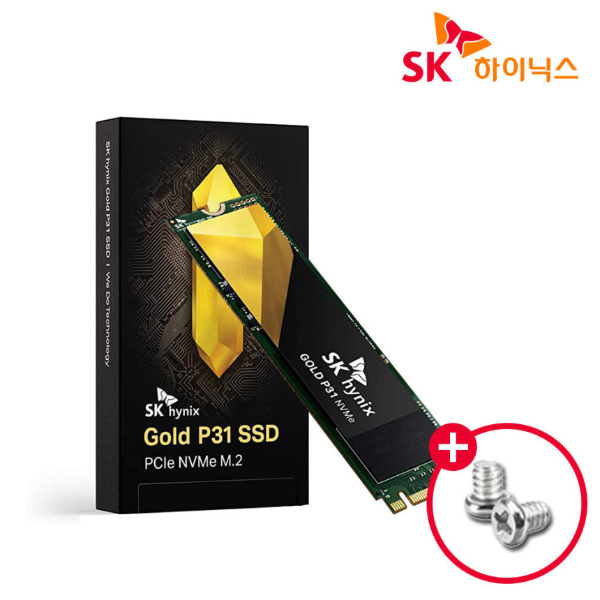 SK하이닉스 GOLD P31 NVMe SSD PCIe3.0 고정나사포함 1TB 사진 1