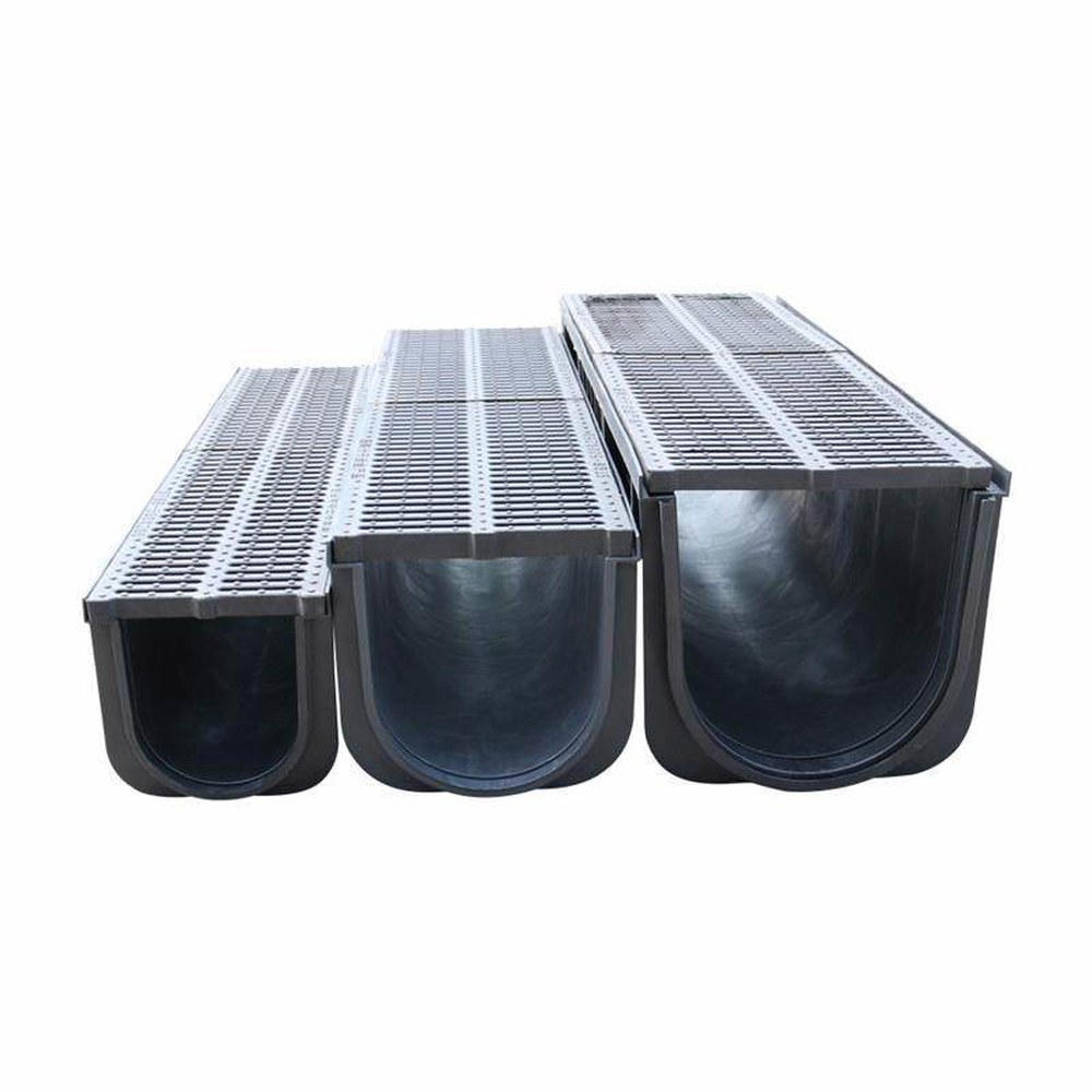 배수관 폭200x 길이1000x pp PE 미 수로관 높이200x20mm 홈통받이 지붕 100x100x500x20 뚜껑 덮개 조리장 1 덮개 미 길이1000x 폭200x 높이20 - 상품 이미지
