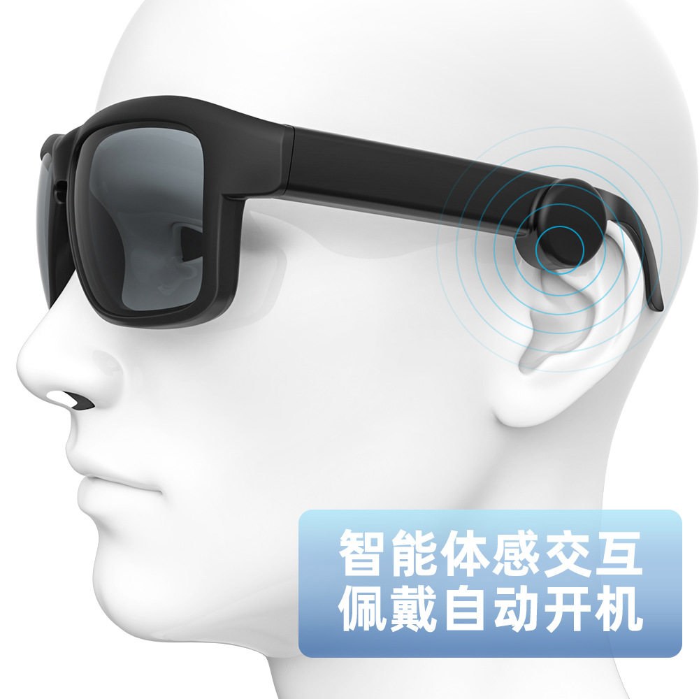 들 Lens 컨트롤 blue Shi White Frame 통화를 OhO Light 이어 음악과 안경 수명 음성 및 Blo ing 스마트 블루투스 스타일로 선글라스 스포츠 - 상세 이미지 2