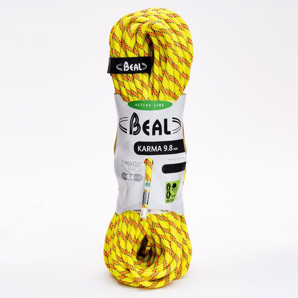 노랑색 8mm 미터 9 벌씩 60 30미터부터 시작 60M Y 클라이밍 몇 카르마 BEAL BC098K 베알 BE11400 노랑색 몇 미터 몇 벌씩 30미터부터 시작 - 상품 이미지