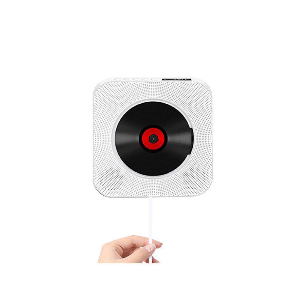 mp3 KECAG CD플레이어 스피커 USB 듀얼스피커 플레이어 벽걸이 화이트kc809 - 상품 이미지
