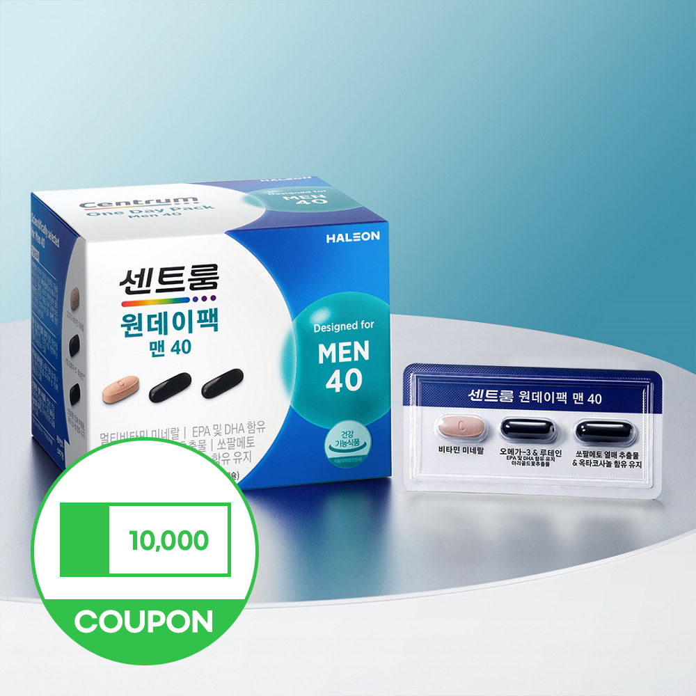 센트룸 원데이팩 맨 40 30개입, 1개 제품 이미지