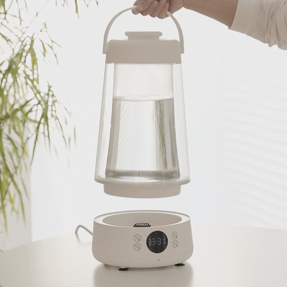 이노크아든 프리미엄 유리 살균 가열식가습기 3.5L 대용량 리모컨