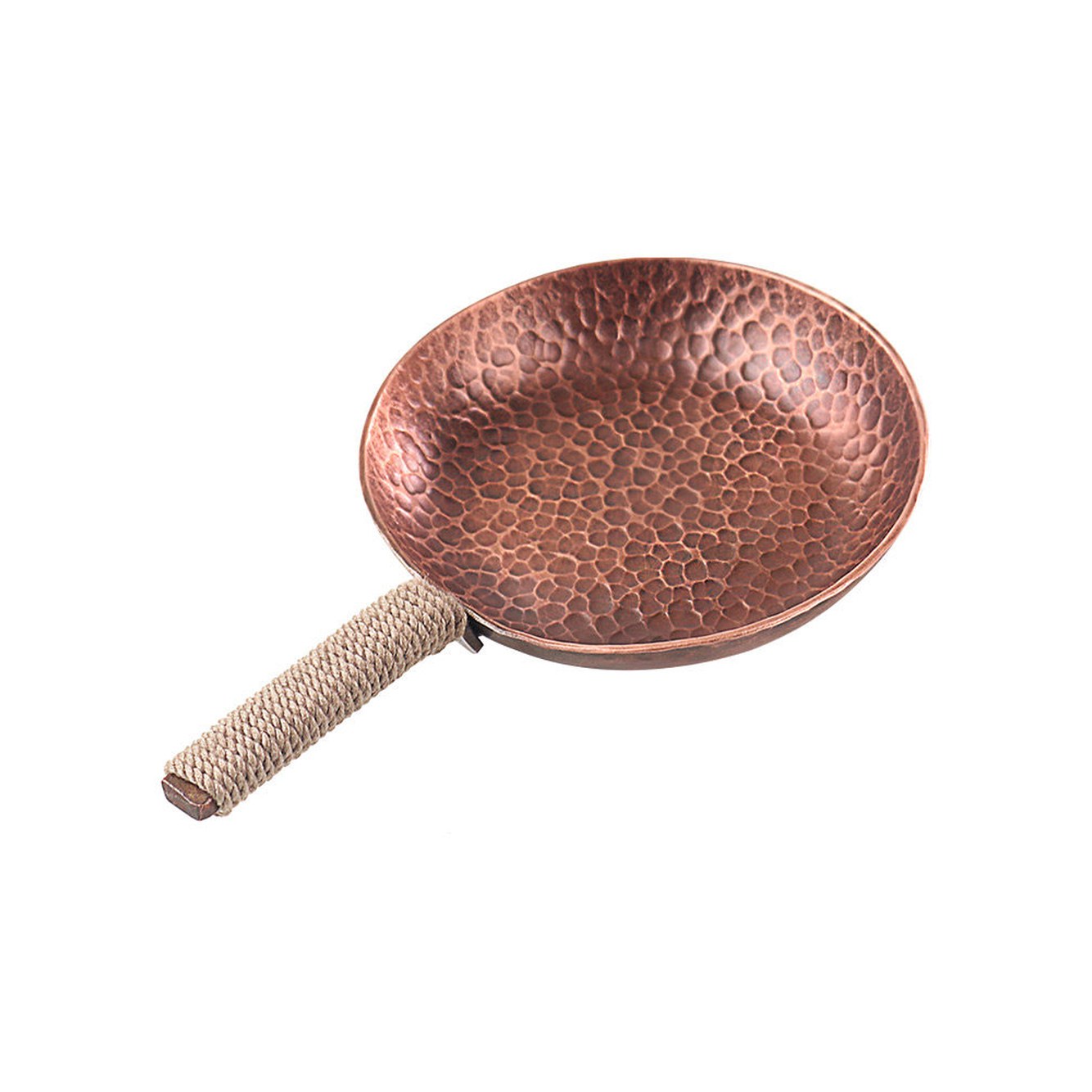 광택 팬케이크 핸들 트럼펫 볶는 감성소품 사진 티트레이 자동 요리 28cm 프라이팬 볶음밥 구리 1 두꺼운 트럼펫 자동 광택 티트레이 - 상품 이미지