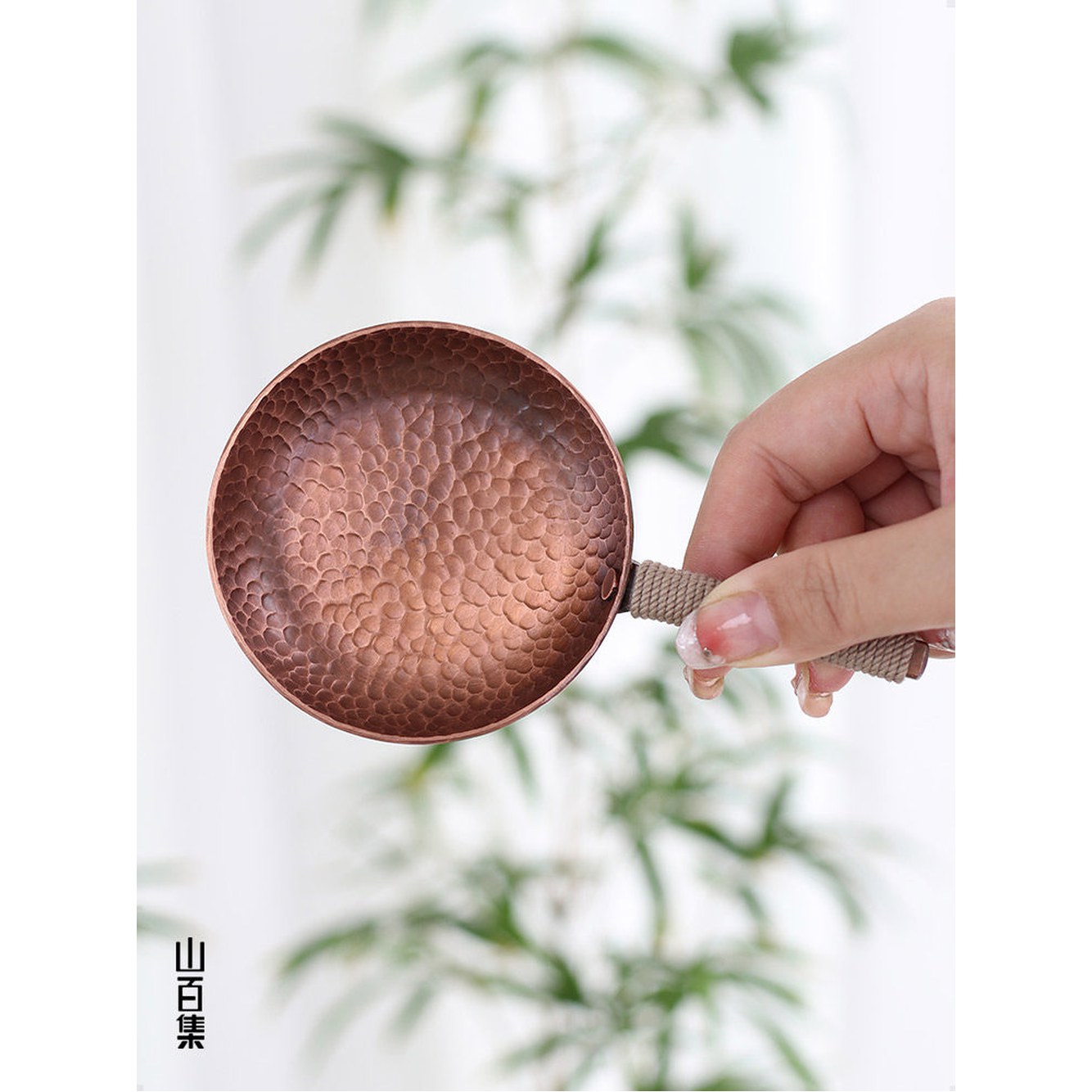 광택 팬케이크 핸들 트럼펫 볶는 감성소품 사진 티트레이 자동 요리 28cm 프라이팬 볶음밥 구리 1 두꺼운 트럼펫 자동 광택 티트레이 - 상세 이미지 2