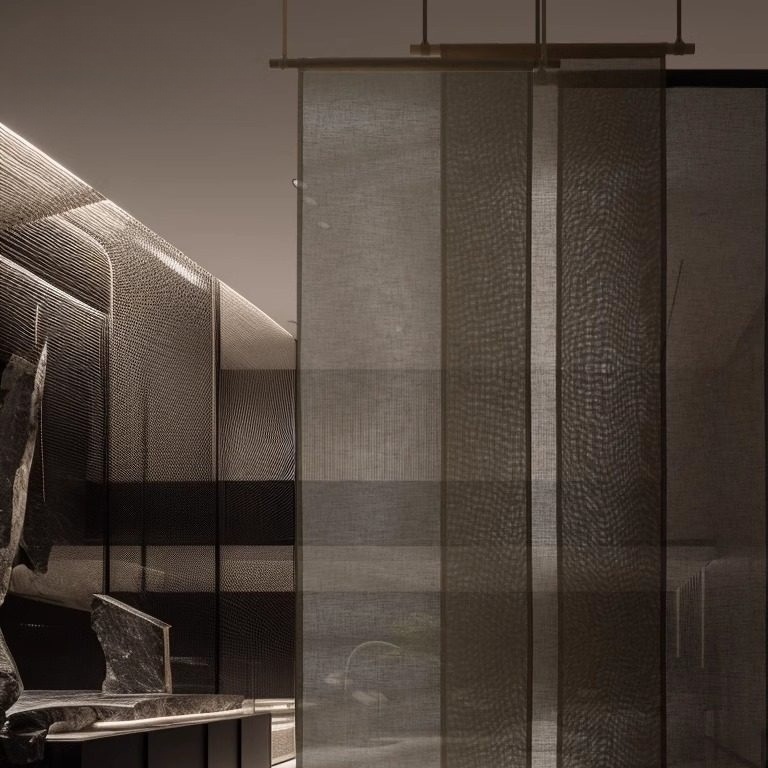 일본식 모시 커튼 조각보 디자인 햇빛가림막 공간분리 밝은 달 흰색 느긋한 90x200cm - 상세 이미지 2