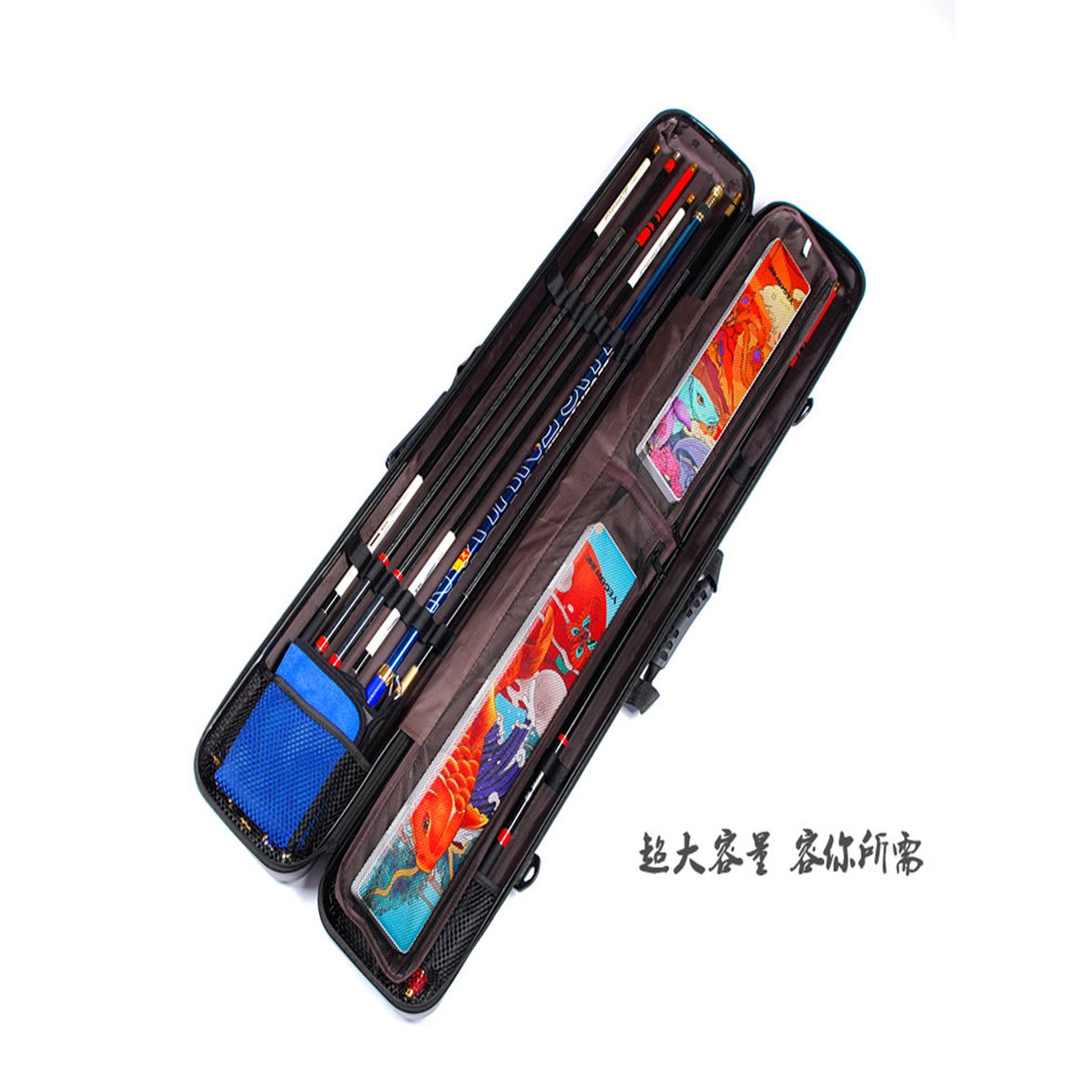 블루 파티션 스피닝 받침대 보관 대용량 스틸엣지 워킹 낚 다용도 박스 낚시대 90 20 12 블루 - 상세 이미지 3
