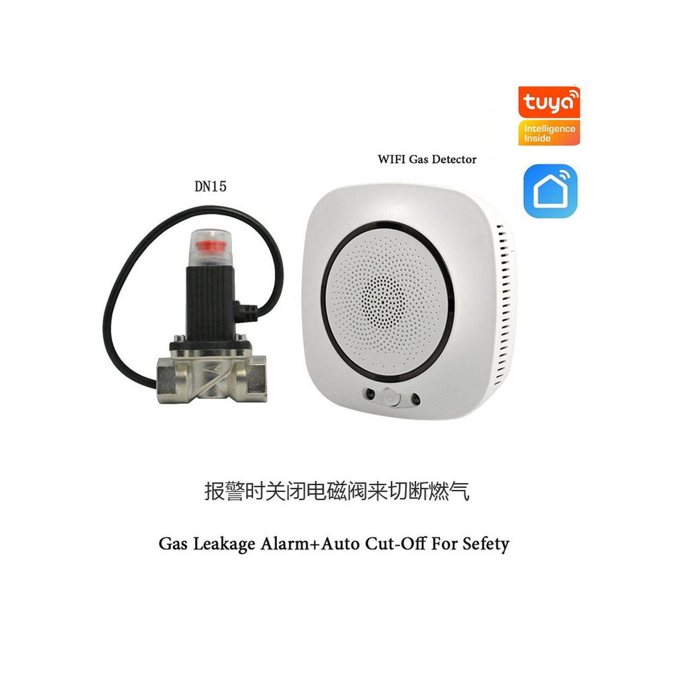 AntiFi 일산화탄소 소리 경보기 WiFi 와이파이가스탐지기 카메라 스마트 CO2 감지기 와이파이가스탐지기 - 상세 이미지 2