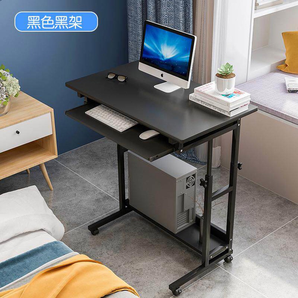 바퀴달린 화이트 사이드 미니 컴퓨터책상 탁자 인용 10x10x10cm 이동식 프레임 높이조절 화이트 프레임 10x10x10cm - 상세 이미지 2