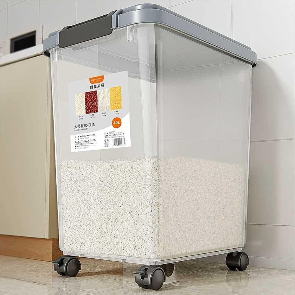 대용량 용기 법랑 쌀통 방진 보관통 벌레방지 쌀항아리 20kg 밀가루통 곡물 260만 팔로워 입소문 - 상품 이미지
