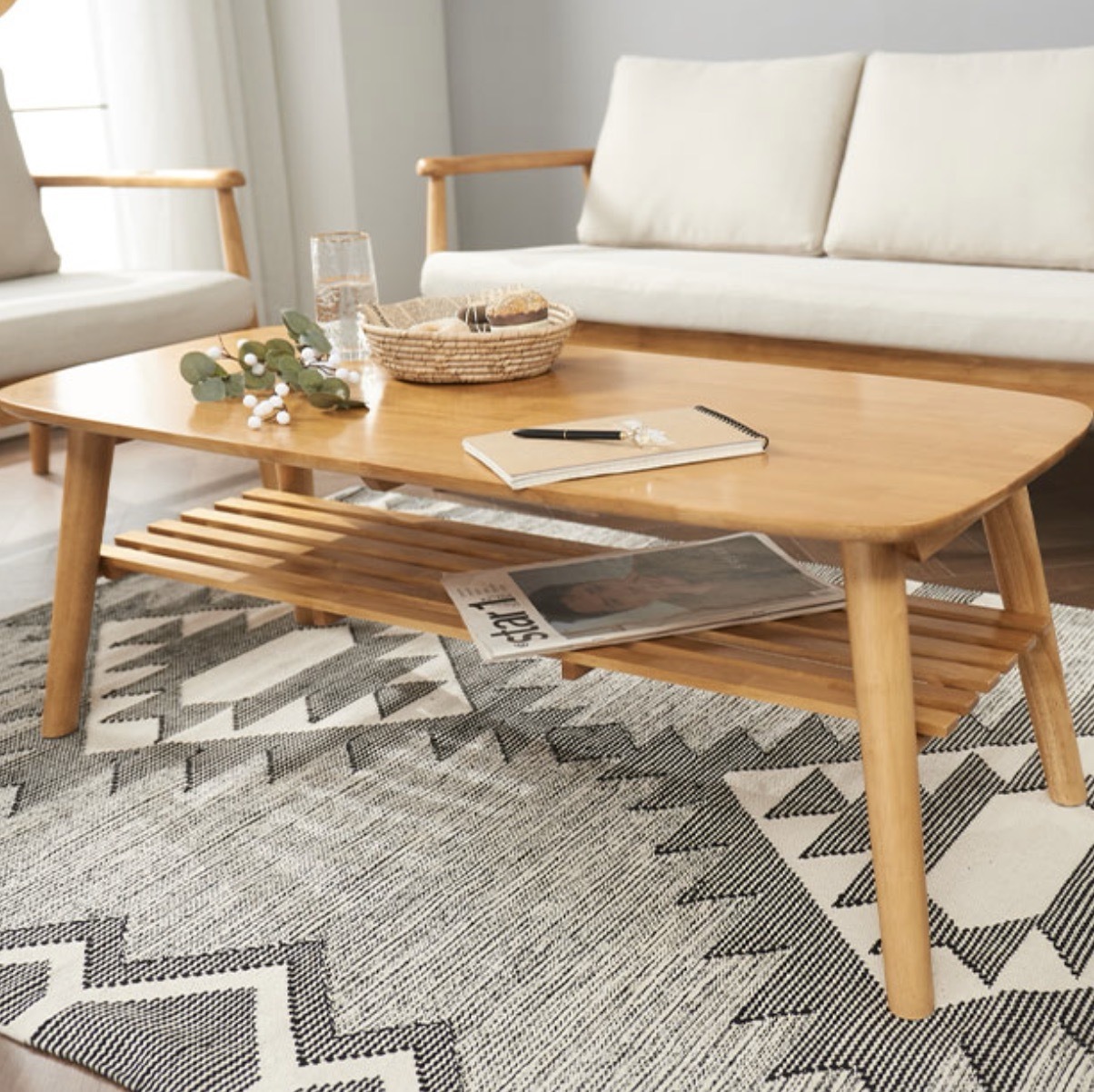 원목쇼파테이블 거실소파테이블 우드거실테이블