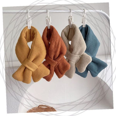 아동 리본 니트 머플러 목도리 겨울 보온 방한 키즈 따뜻한 목둘레 감기 예방