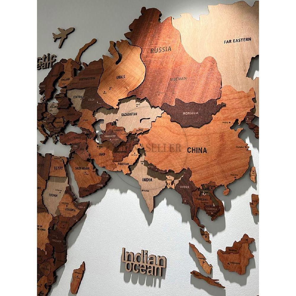 거실 독립하다 225x135cm 기타 스몰사이즈150x90cm 세계지도 150x90cm 사이즈 벽장식 직사각형 배경 우드 샌달우드계열 - 상품 이미지