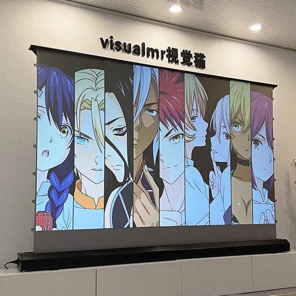 대형 롤러블티비 롤러블 전동식 tv 화이트 전자동 나노 빔 스크린 - 상품 이미지