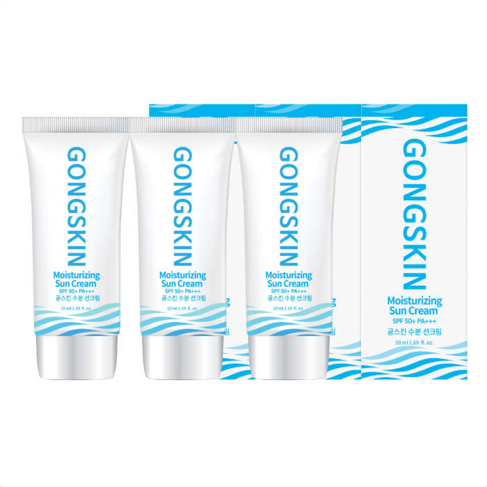 공스킨 수분 선크림 SPF 50+ PA+++ 3개 세트 제품 이미지