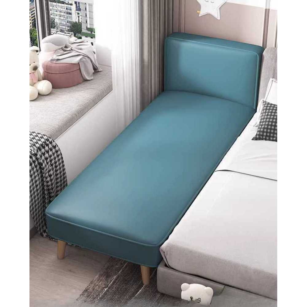 사이드 스툴 침대 연장 프레임 보조용 낮은 벤치 200x30cm 블루(헤드) - 상품 이미지