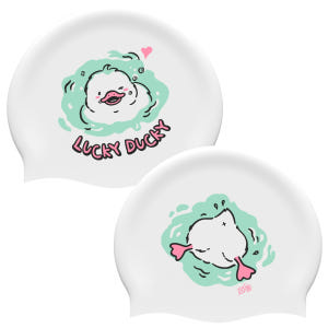 낫브래그 럭키덕희 양면 다른 바이오 수모 귀여운 오리 핑크 민트 단체 수... 운동러 솔직 후기 | 실사용 리뷰 - 상품 이미지 1