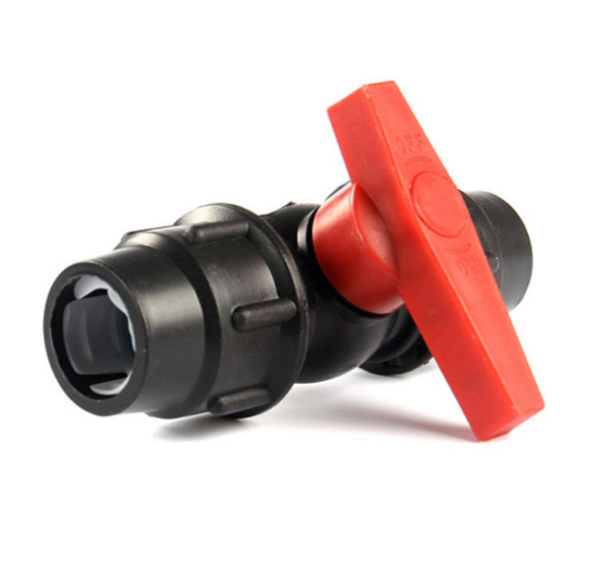 라인 벨브 수도관 유니온밸브 조임식 PE 농수관 25mm 싱글 - 상품 이미지