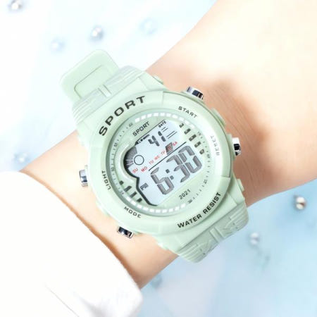 자사 협력업체 파스텔 스포츠 전자 손목시계 시계 패션 발찌 디지털 기능 운동 트렌디