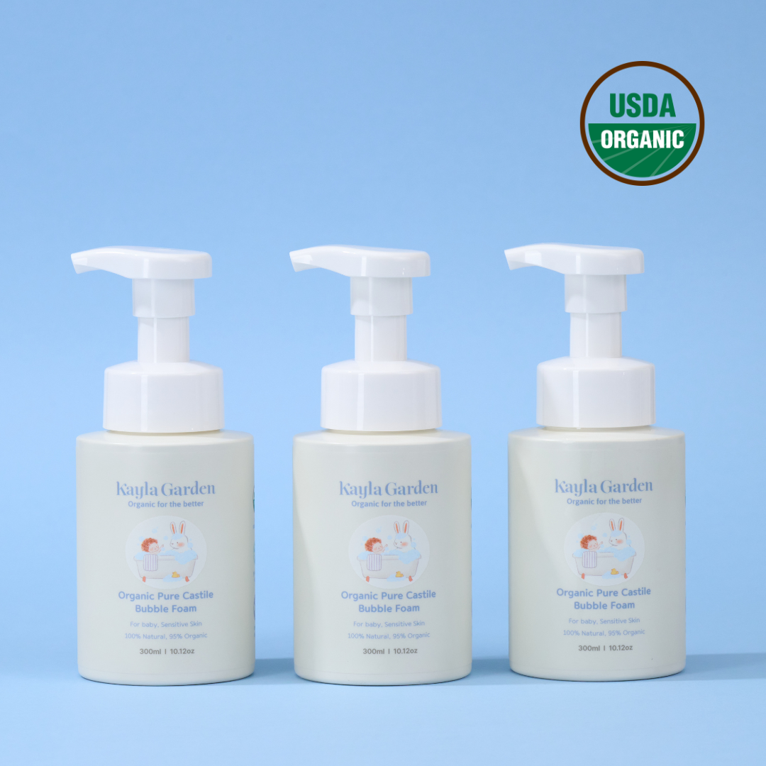 케일라가든 유기농 베이비 바디워시 (저자극 탑투토워시 바스앤샴푸 겸용) 300ml, 3개