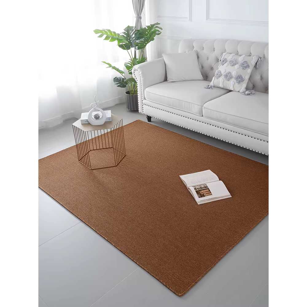 대형 러그 카펫 초대형 거실 오피스 넓은 바닥 깔개 브라운 200x300cm - 상세 이미지 4