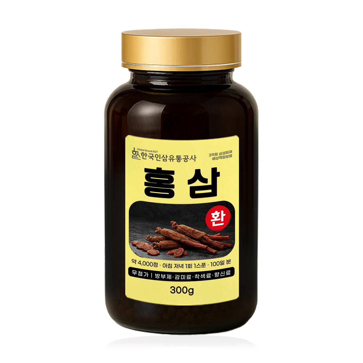 고려홍삼환 (대용량 실속형 약 4000정 100일분) 건강환 상품번호 (6186) - 상품 이미지