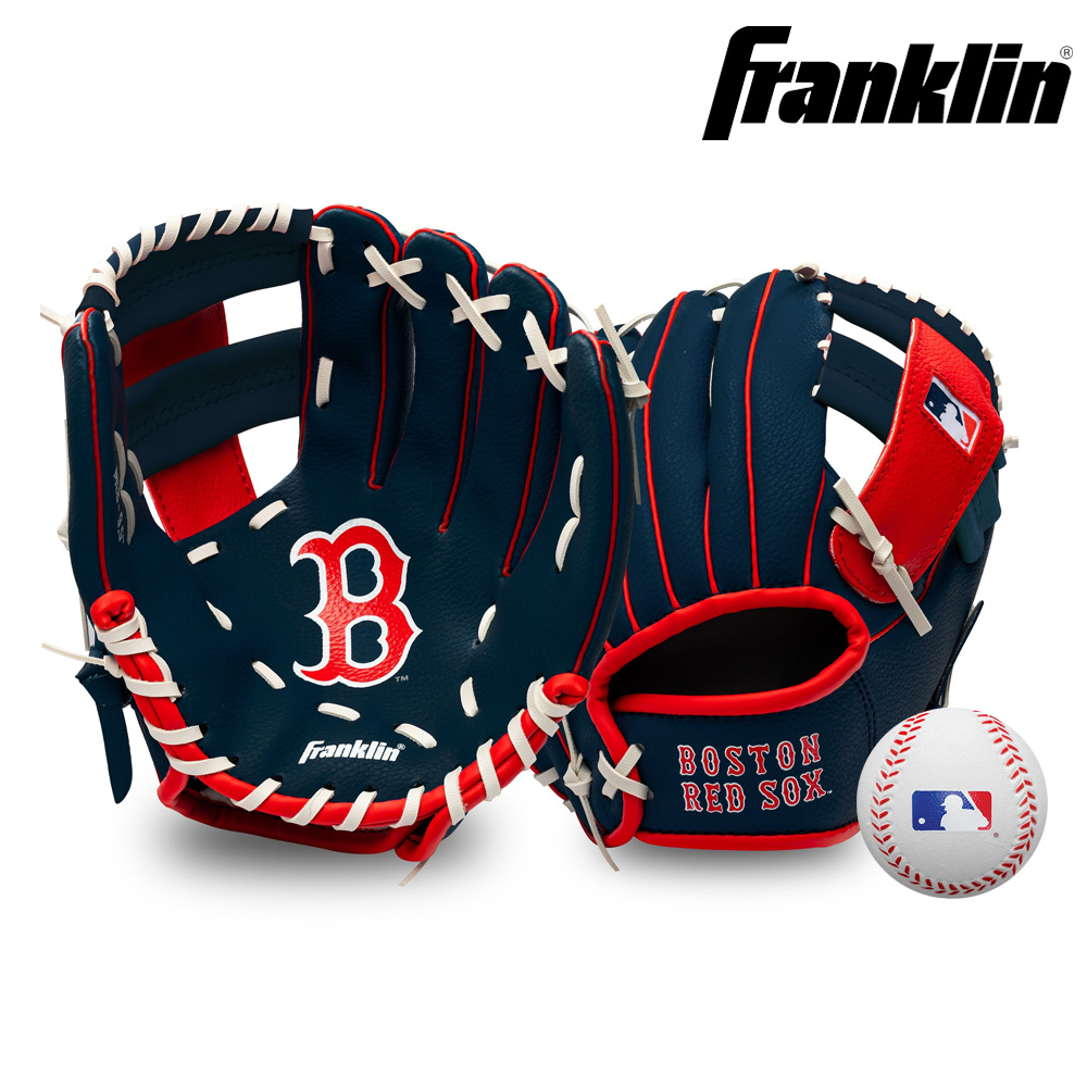 프랭클린 주니어 야구글러브 세트 MLB 보스턴 24.13cm 9.5인치 76099F02 - 상품 이미지
