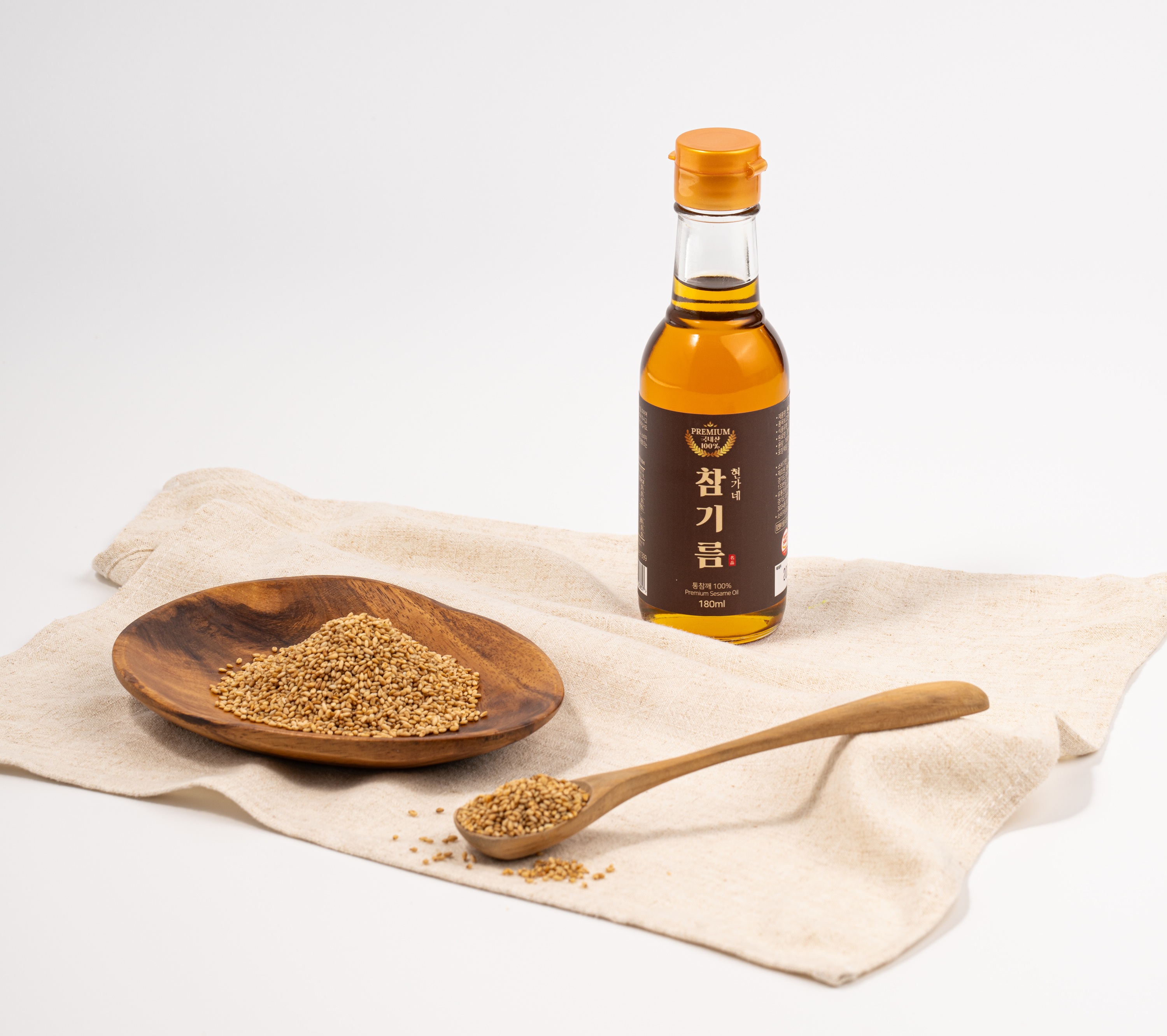 현가네 100% 국산 통참깨 저온압착 참기름 180ml, 4개 - 상세 이미지 2
