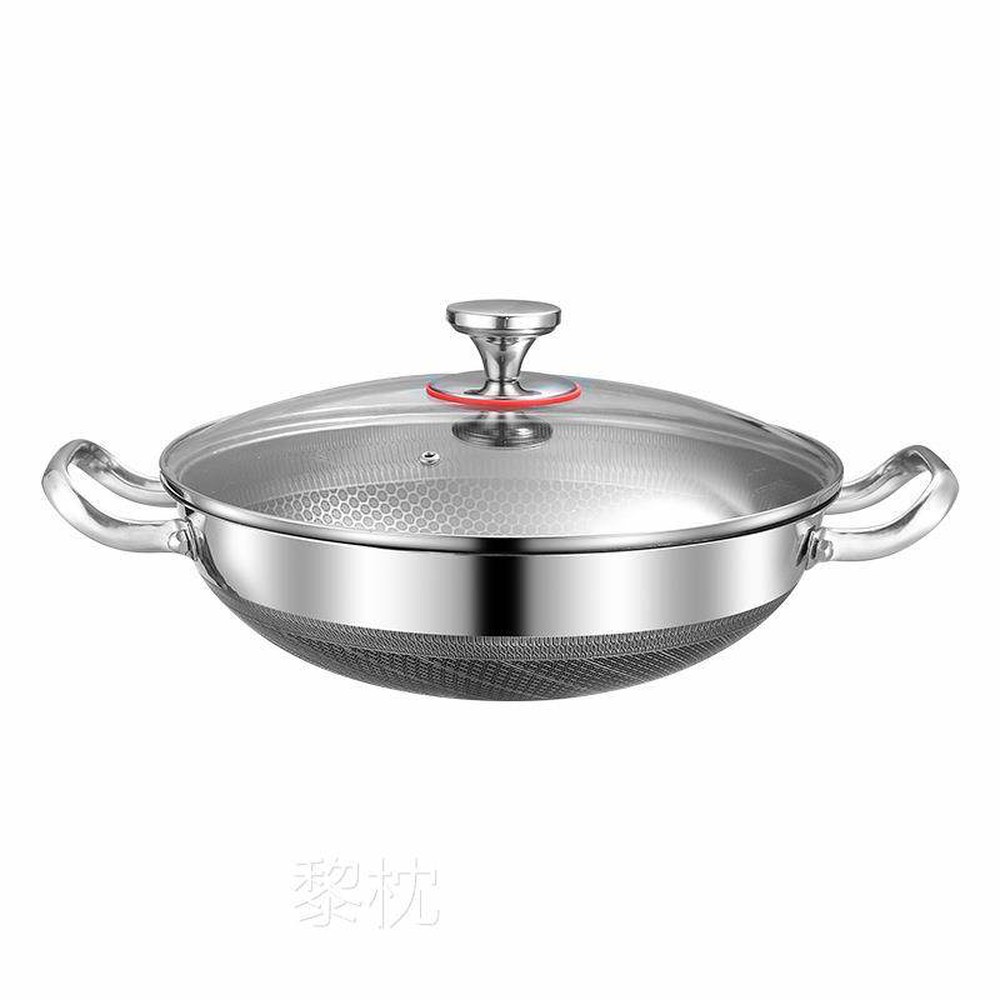 논스틱 편수 28CM 냄비 32cm 프라이팬 그릴 스크린 걸쭉한 손잡이용 휴대용 액세서리 중식 34CM 벌집 냄비 편수 32cm - 상품 이미지