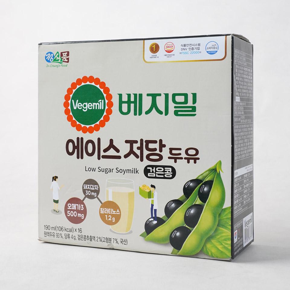 메가마트 정식품 베지밀 에이스 저당두유 검은콩 190mlx16개 - 상세 이미지 2