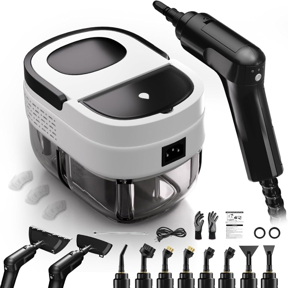 청소용 청소를 핸드 비우기 물탱크 스팀 일반적인 2500W 겸용 화이트 오일 세척용 가정용 1 차량용 1 화이트 물탱크 비우기 일반적인 클렌징 세트 - 상품 이미지