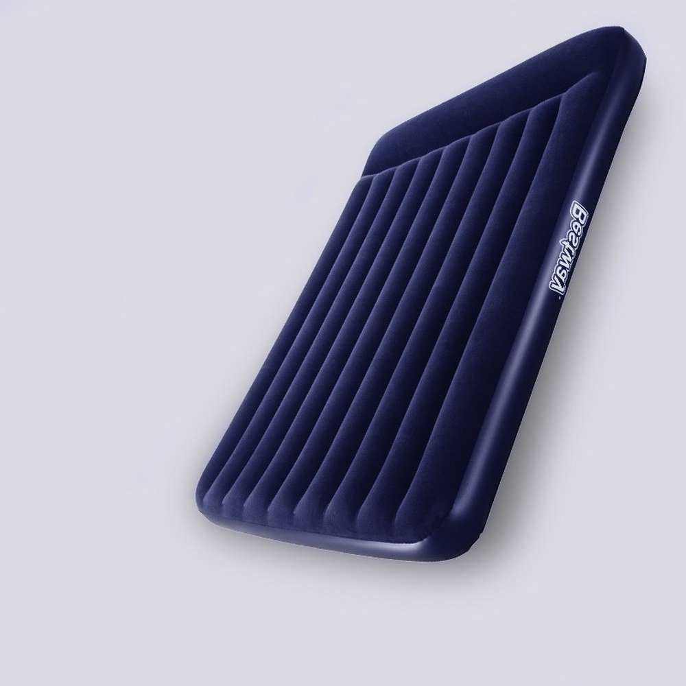 휴대용 Bestway 자충매트 76cm 매트리스 99cm 내장 캠핑용 폭 블루 충전식 베개 없음 에어 펌프 폭 76cm 블루 내장 베개 펌프 없음 - 상세 이미지 2
