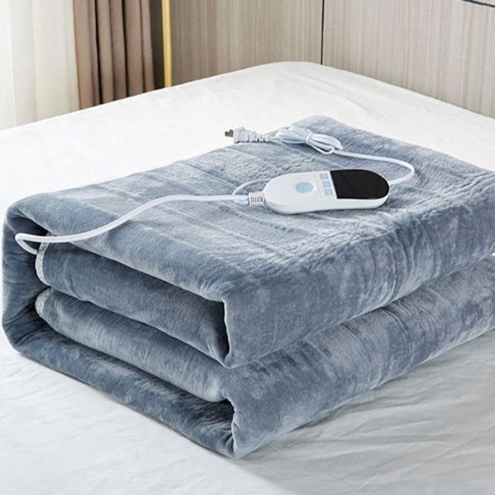 전기 온도조절 220V 110v 110볼트 150x65cm 침대 그레이110V 다용도 스마트 2단 싱글 담요 원 장판 사람 - 상품 이미지