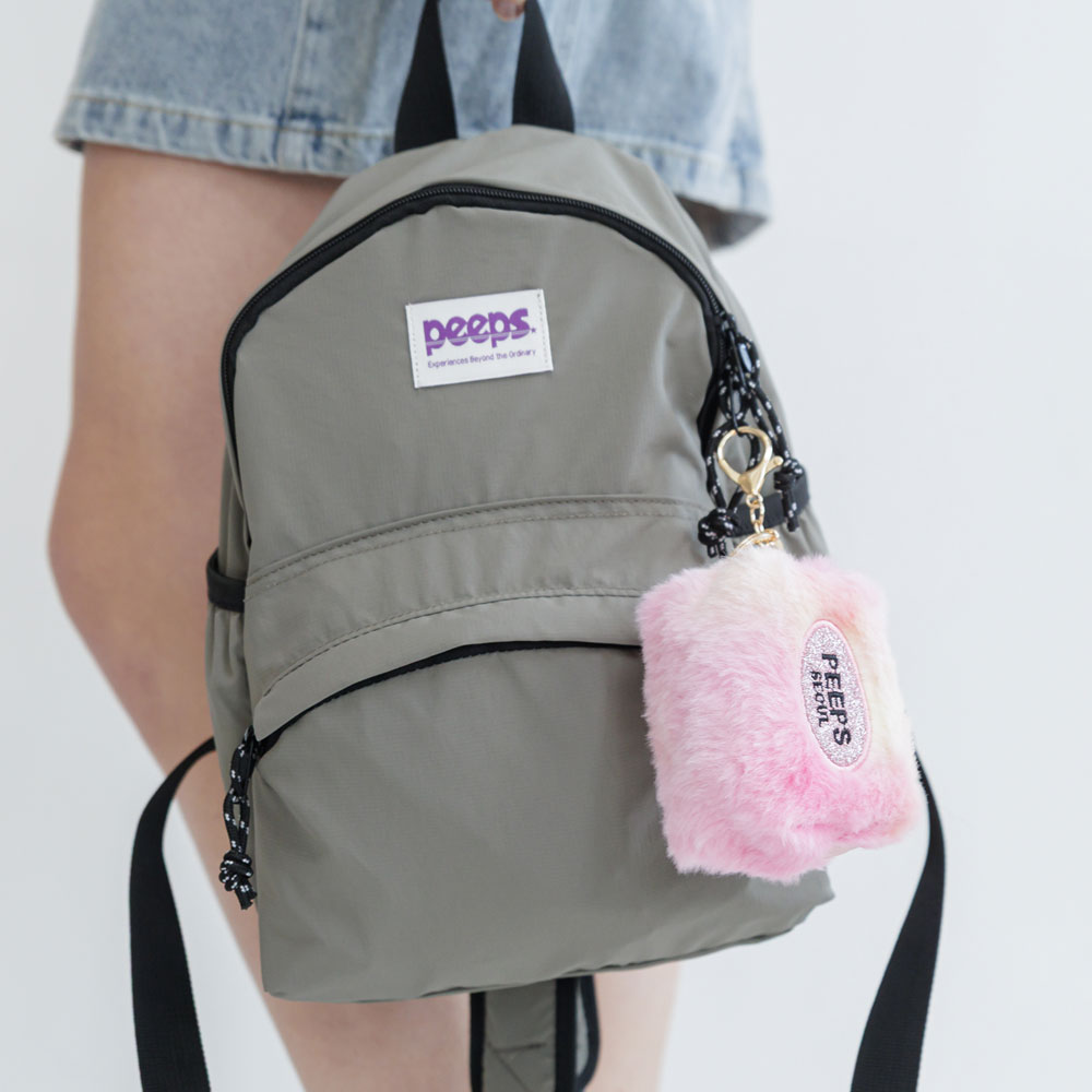 Standard Backpack (Small) 미니백팩 폼버디키링 포함 BLACK - 상세 이미지 3