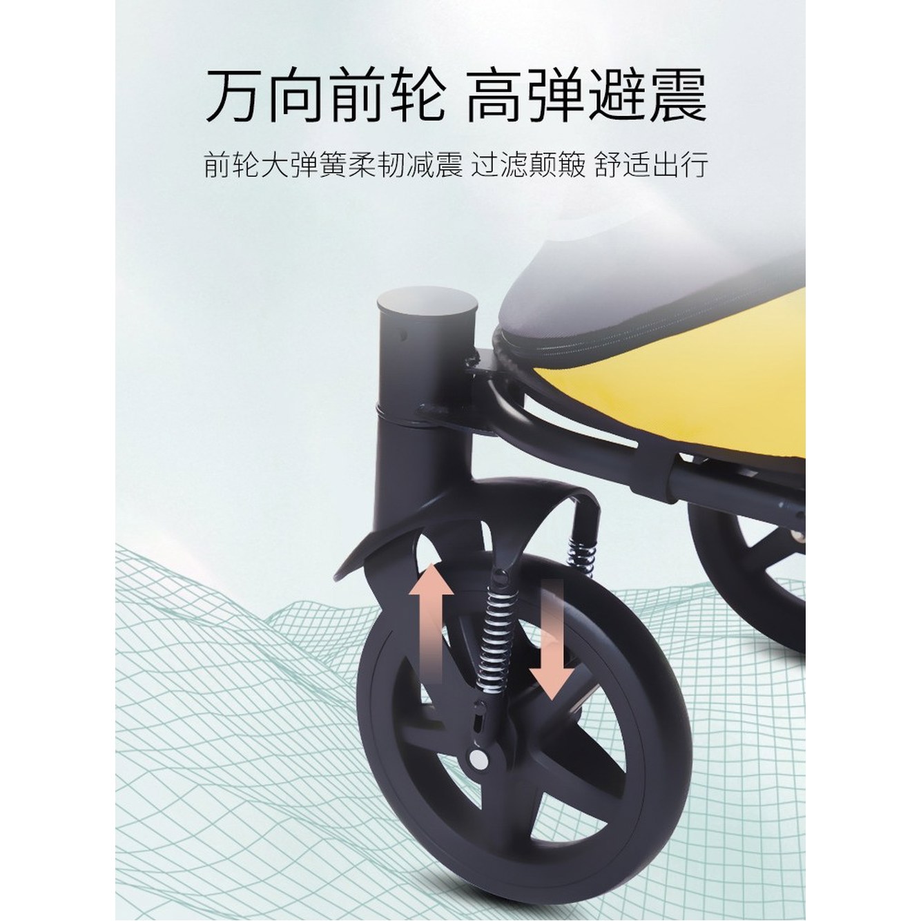 수레 대형견 중형 개모차 검붉다 유모차 강아지유모차 애완동물 폴딩 캠핑 펫모차 여행용 펫카트 검붉다 - 상세 이미지 2