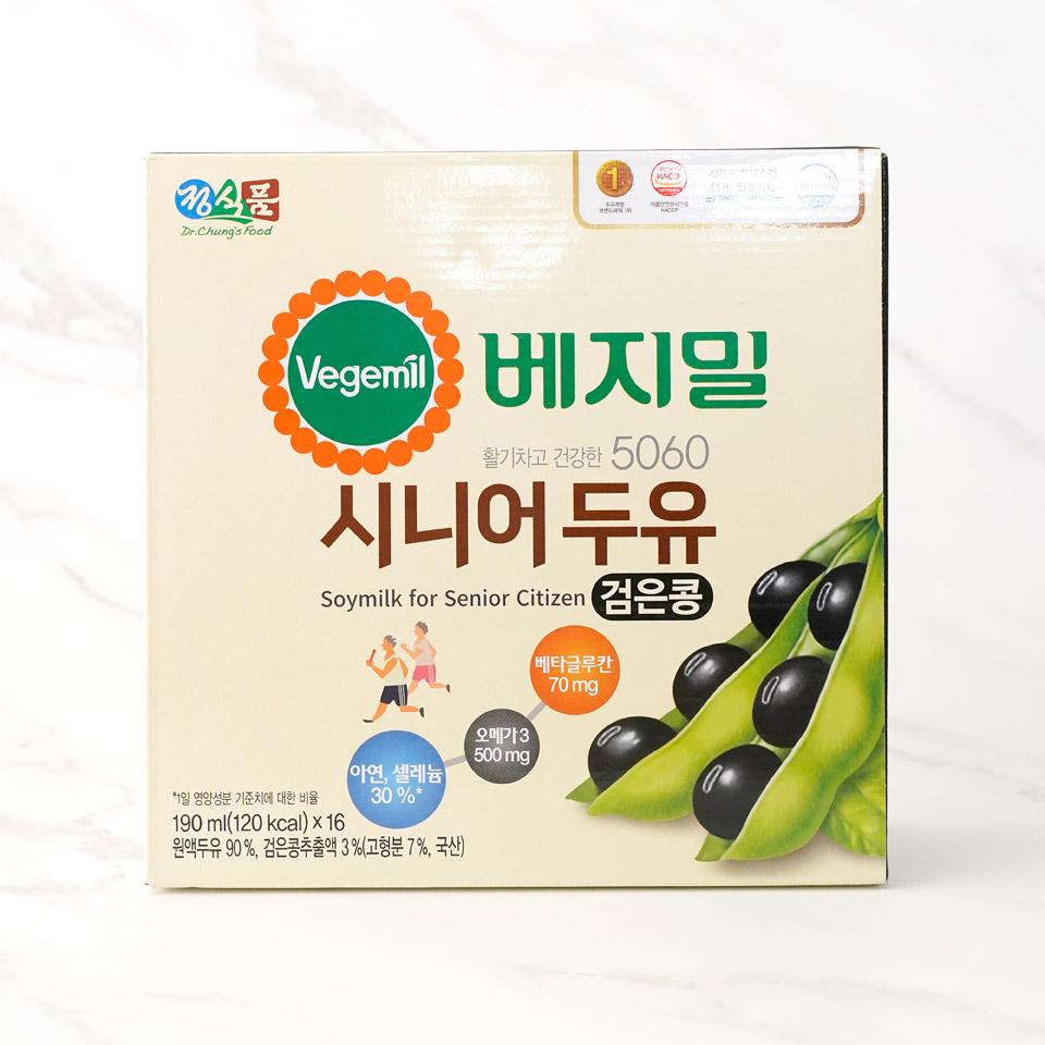 메가마트 정식품 베지밀 5060 시니어 두유 190mlx16 - 상품 이미지
