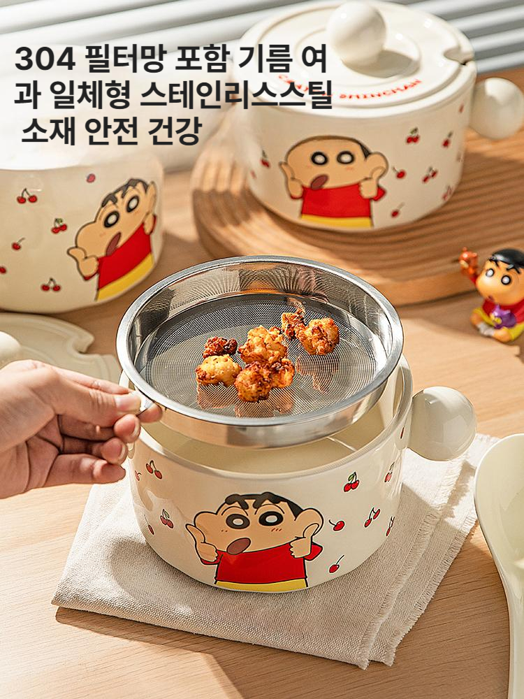 짱구 세라믹 조미료병 양념통 내열 고추기름 라드병 특수양 1200ml 304 필터 포함 - 상세 이미지 2