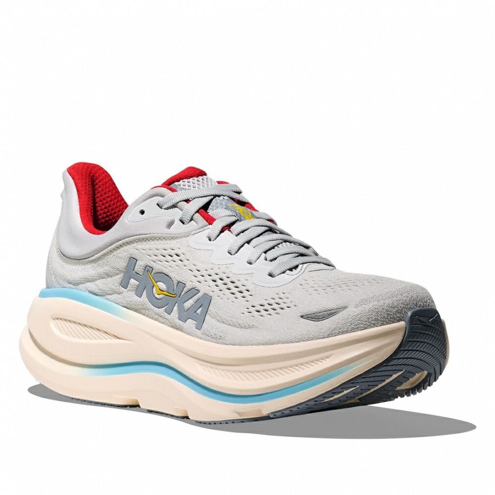 호카 본다이 9 런닝화 마라톤화 여성 스탠다드 라이트 그레이 1162012