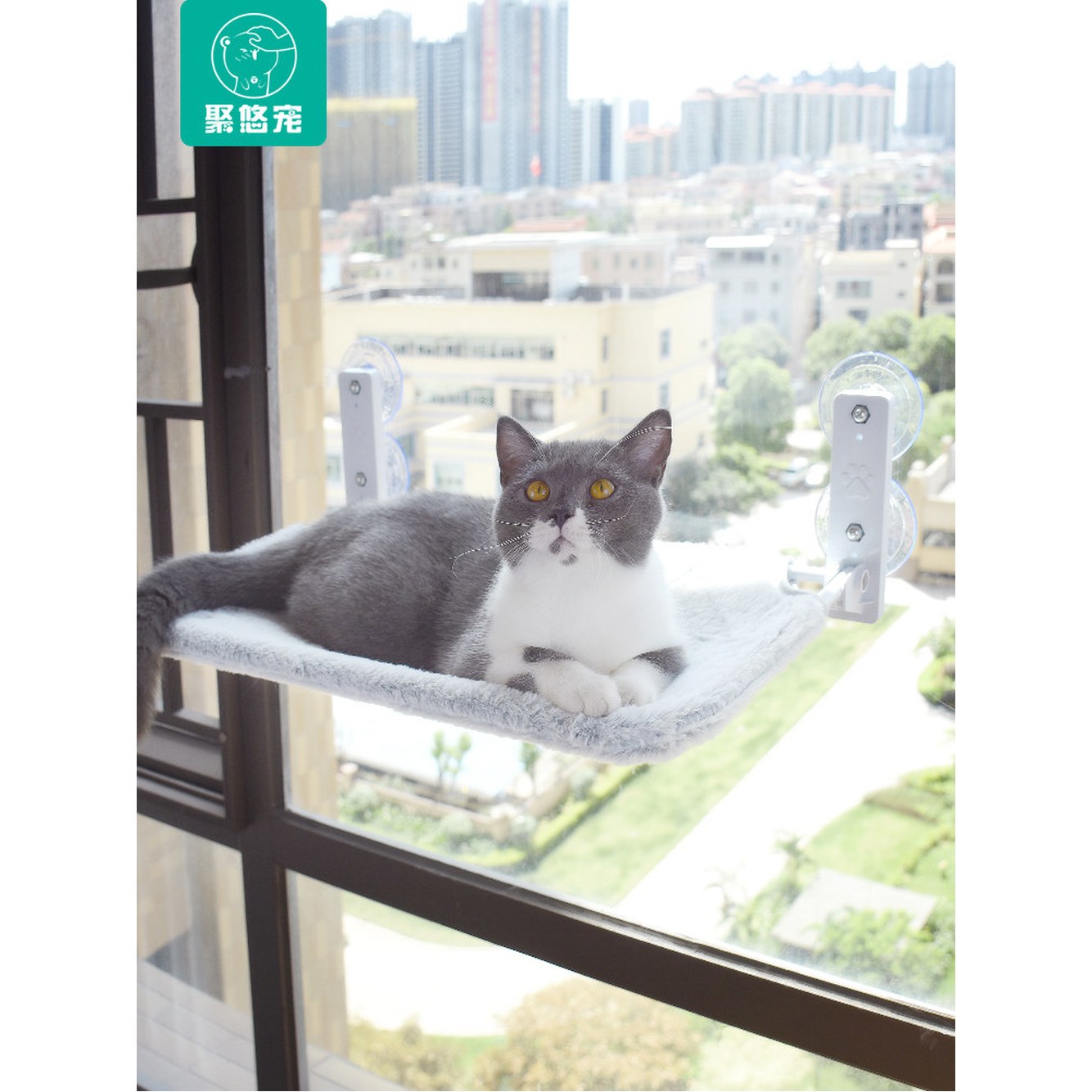 아지트 8color 창문해먹 캣워커 창틀 윈도우해먹 고양이 해먹 윈도우 쉼터 창문 - 상세 이미지 2