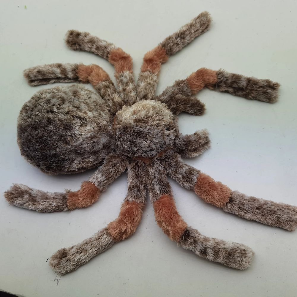 거미 인형 인테리어 모형 할로윈데이 타란튤라 A. 갈색, A. 길이 28cm 너비 46cm - 상세 이미지 3