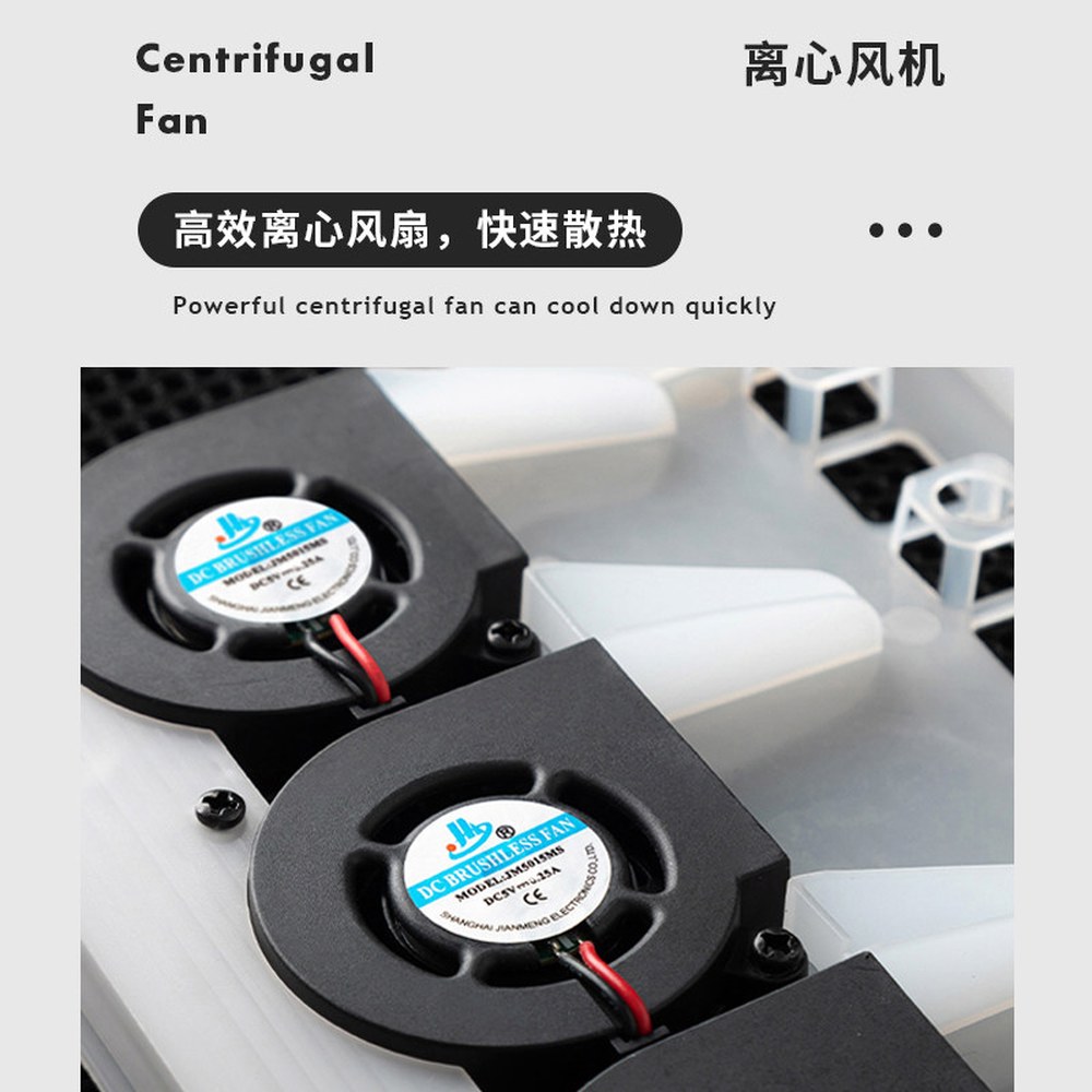학생의자 여름 전동 USB포트 시트 작은 4팬 회의실 범용 회장실 회사 게이밍 사무용 팬시트 레이싱 그레이 컴퓨터의자 그레이 4팬 팬시트 범용 USB포트 - 상세 이미지 2