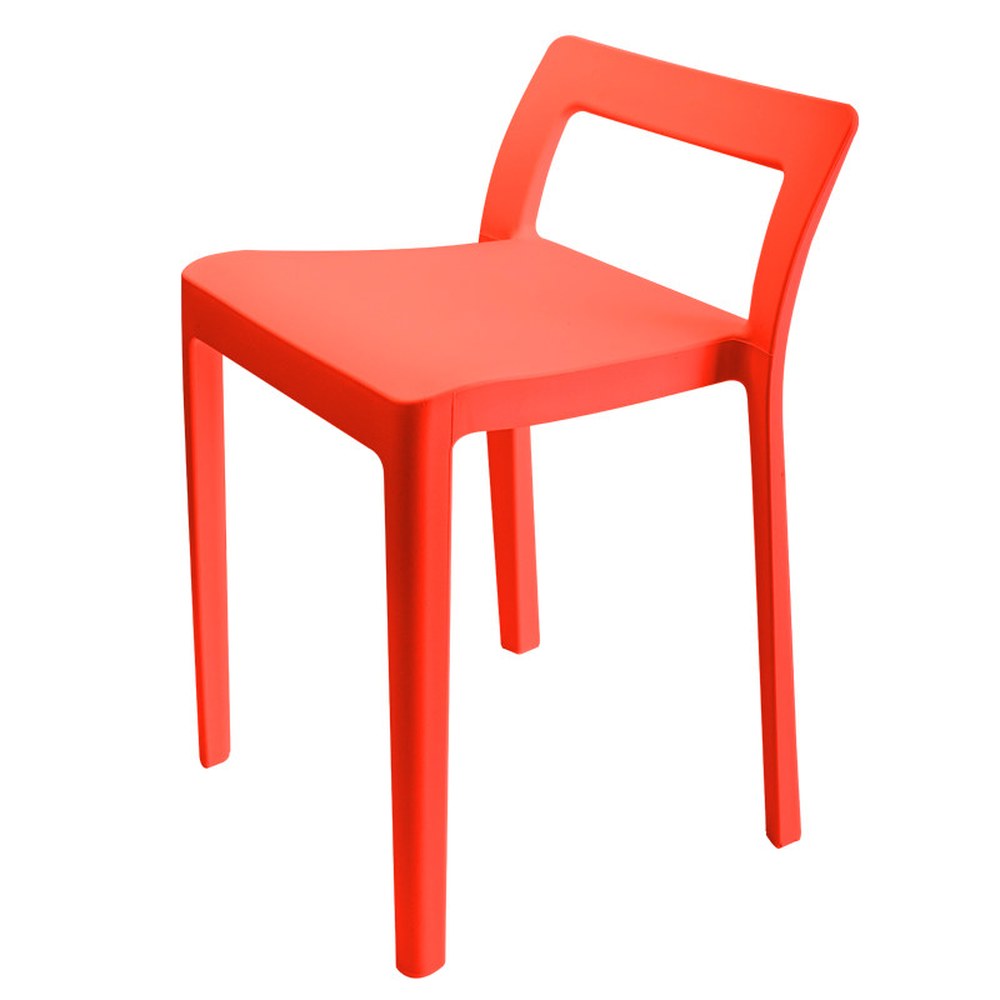 심플 그레이 에노츠 기타 체어 오렌지 미니멀 베란다 제 글래머 의자 플라스틱 CHAIR ENOTS 기타 글래머 오렌지 1 - 상품 이미지