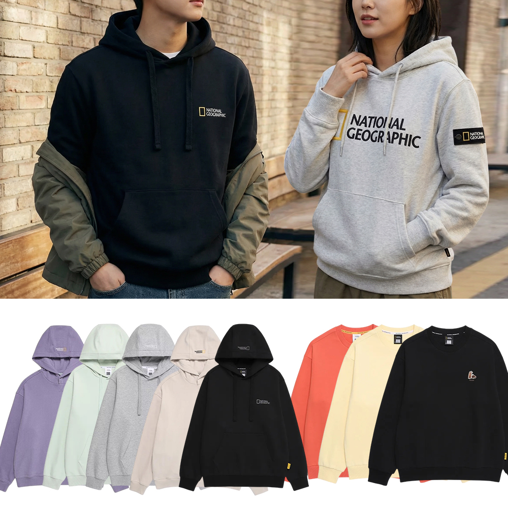 내셔널지오그래픽 맨투맨 남자 여성 후드티 후드 집업 제품 이미지