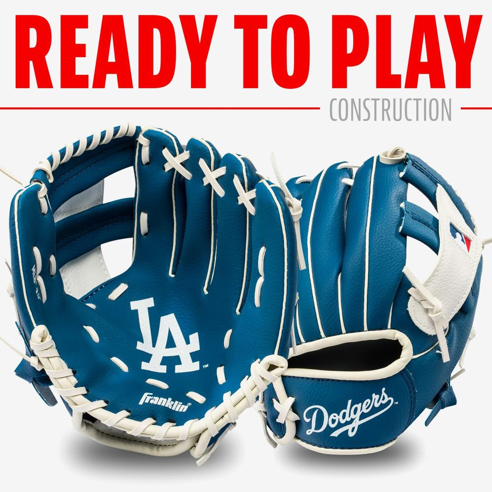 프랭클린 야구글러브 주니어 세트 MLB LA다저스 24.13cm 9.5인치 76099F19 - 상세 이미지 4